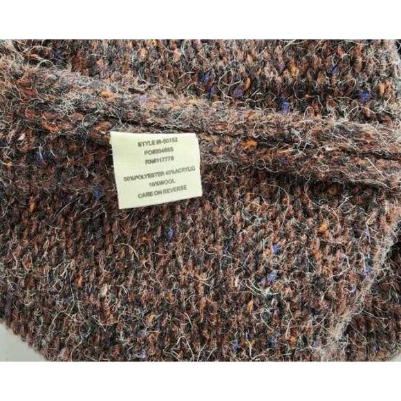 Stitch Fix Coat Womens Size M/L Brown Wool Blend ZipUp Dark Academia Cabin Core - Picture 6 of 9